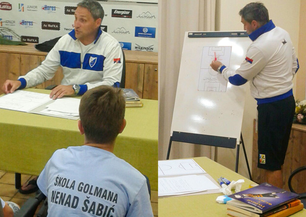 Theory lecture, camp Brzeće